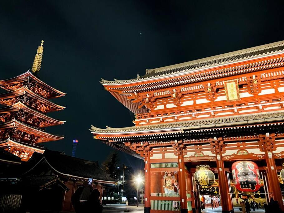 浅草寺3分｜浅草寺駅6分｜畳寝室｜最大2~6人｜ベランダスカイツリー！空港直通！ Appartement